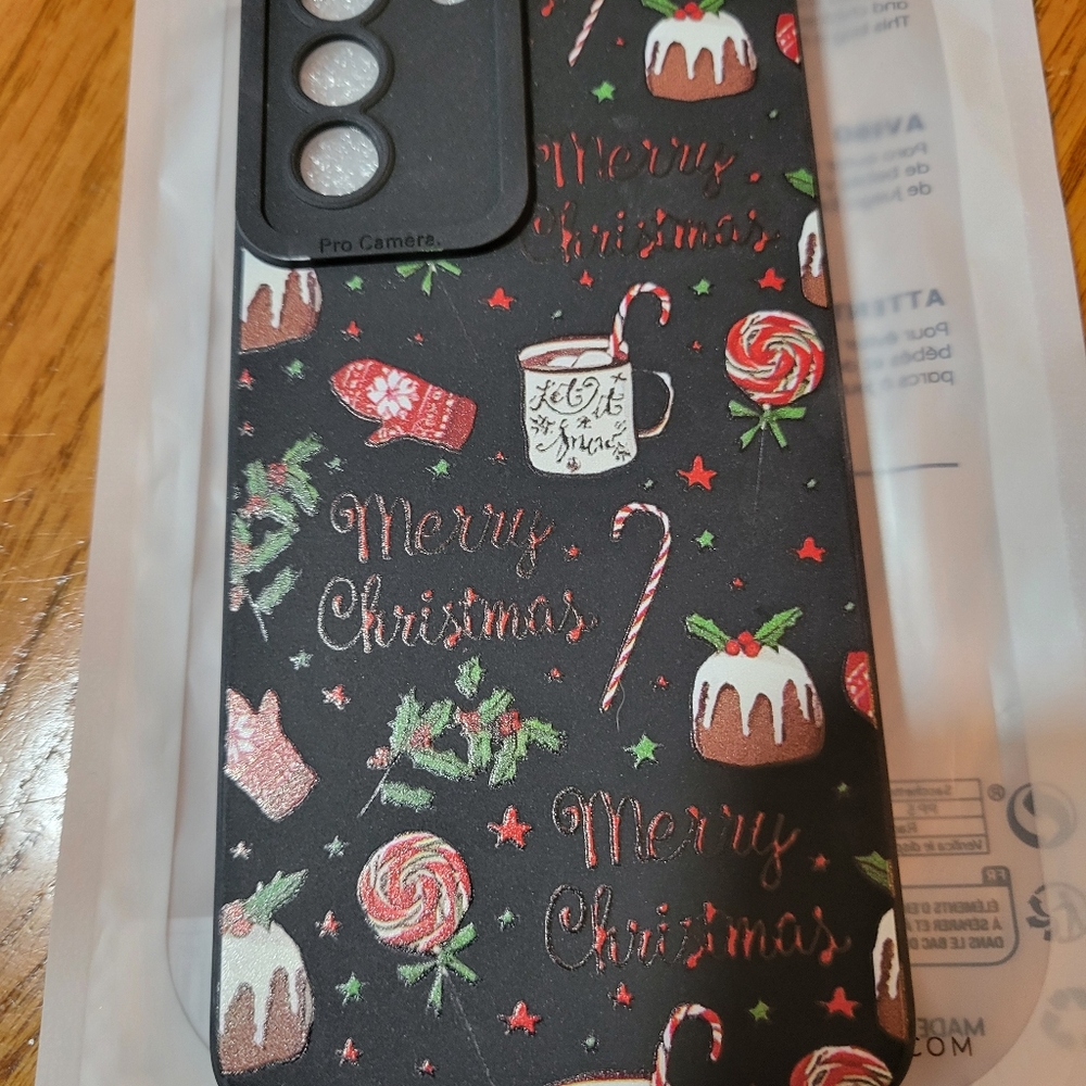Holiday Black and Red Christmas Phone Case